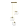 thumbnail image 5 of 3 Light Pendant Frame Finish Brushed Nickel, 5 of 7