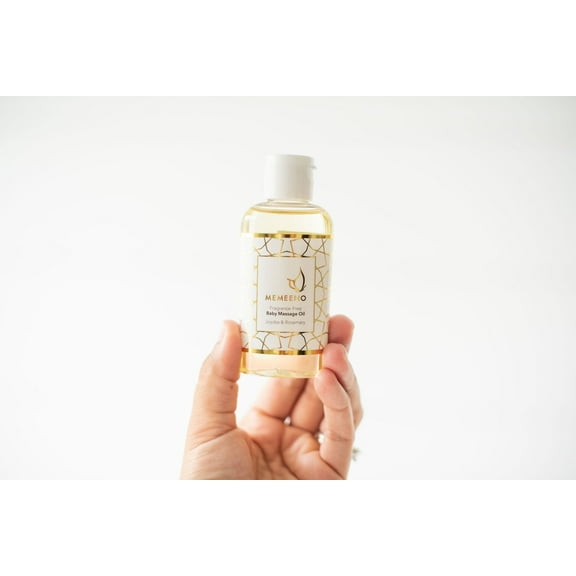 Baby Massage Oil Natural Fragrance-Free for Whole Body for Infants & Children by MEMEENO