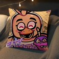 thumbnail image 3 of Funda de almohada de terror Fnaf, funda de cojín cuadrada, funda de almohada de lujo, funda de almohada suave, funda de almohada para sofá, coche, cama, habitación, Dakimakura, regalo de boda, 3 of 5