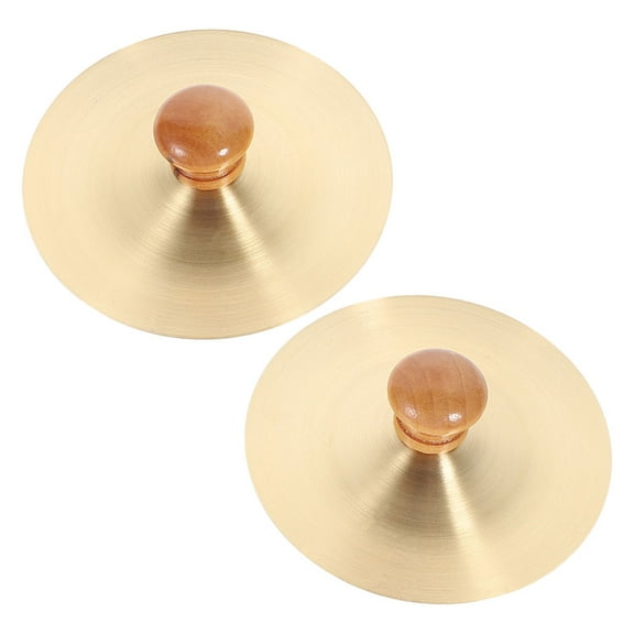 BESTYASH 1Pair Small Copper Performance Hand Cymbals for Cultural and Party Celebrations
