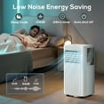 thumbnail image 3 of KISSAIR Portable Air Conditioners 8000 BTU 3-in-1 mode AC Unit, Dehumidifier & Fan with LED Screen/24H Timer/Remote Control for Home/Office/Apartments/Dorm, 3 of 7