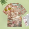 thumbnail image 4 of Butterfly Dancing T Shirts Basic T-Shirt Short Sleeve Ladies Tee Shirt Summer Graphic Clothing, 4 of 6
