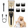 thumbnail image 1 of Professional Dog Clipper, Pet Hair Clipper, Rechargeable USB Cable Quiet Hair Trimmer for Large/Long/Short/Curly Dogs and Cats, 1 of 5