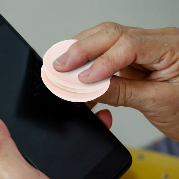 HAKIDZEL 6Pcs Electronics Wipes for Computer Screens Pink Macaron Shape Portable Design Cloth