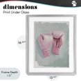 thumbnail image 4 of Stupell Industries Contemporary Feminine Pink Boxing Gloves Gray Framed Print Under Glass, 13 x 16, by The Prints Vibe, 4 of 8