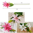 thumbnail image 3 of Artificial Flowers, 5pcs Artificial Full Bloom Artificial Latex Real Touch Flowers for Home Decor, Wedding, Parties, Offices, 3 of 10