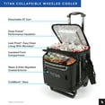 thumbnail image 5 of Titan by Arctic Zone 60 Can, 40 Quart Soft Cooler with Wheels, Basalt Gray, 5 of 14