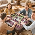 thumbnail image 7 of Traditional Boho Style Rubber Game Room Cover 31.5 Inch Square Large Mahjong Table Mat with Non-Slip Backing and Noise Dampening for Tiles and Cards, 7 of 7