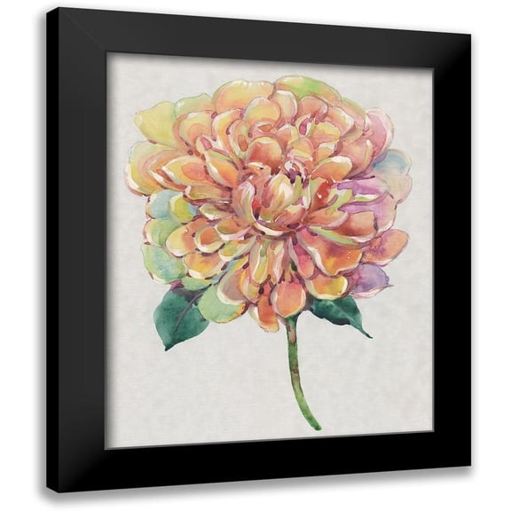 OToole, Tim 12x14 Black Modern Framed Museum Art Print Titled - Multicolor Floral I