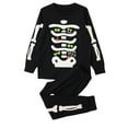 thumbnail image 2 of Alkepwun 2-7T Toddler Baby Halloween Costumes, Kid Boy Girl Halloween Outfit Skeleton Print Long Sleeve Pullover Sweatshirt +Long Pants 2Pcs Set, 2 of 3