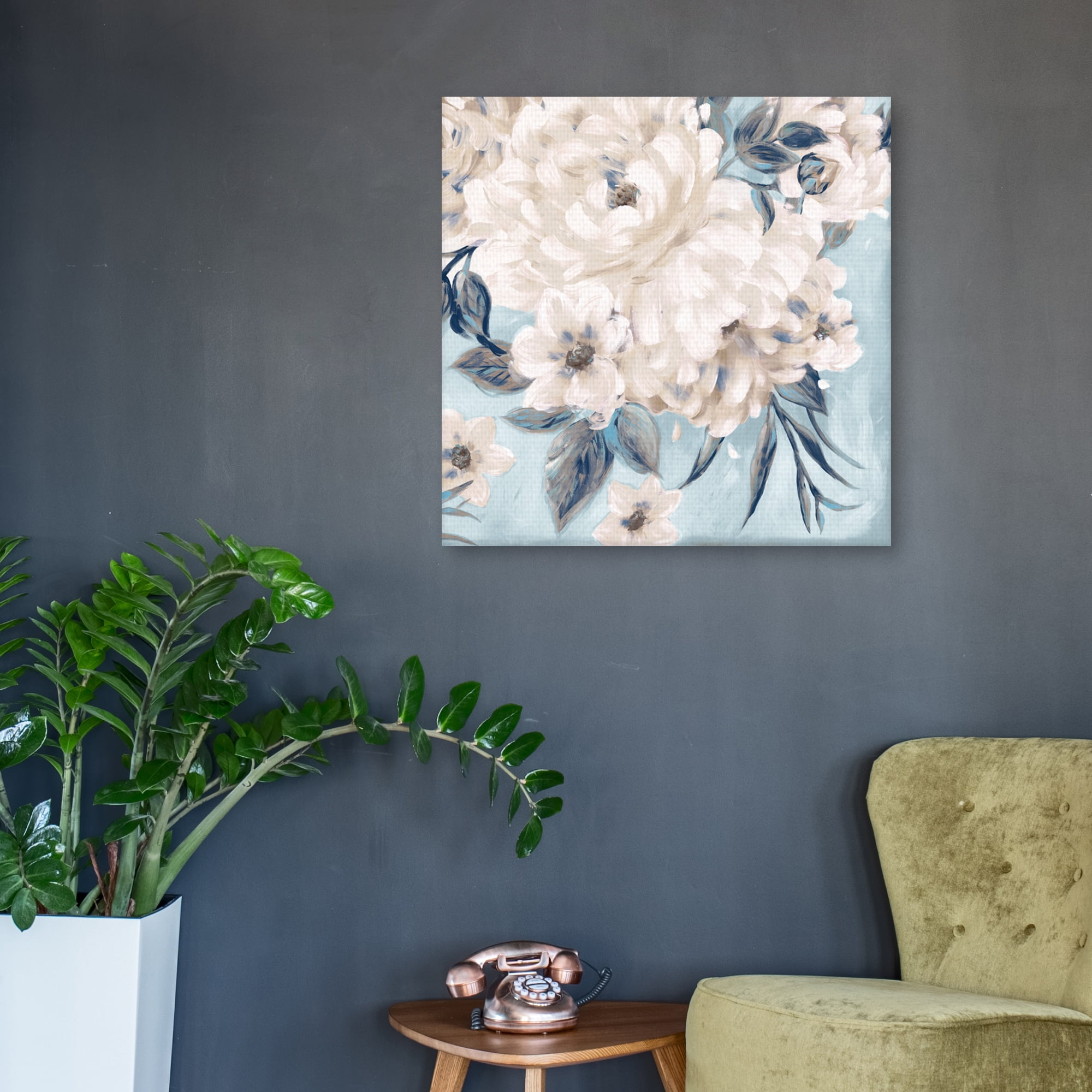 Indigo Romance by Willowbrook Fine Art Canvas Art Print