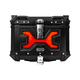 thumbnail image 2 of Maletero Top Case Para Moto Rasen Luz Led Respaldo Parrilla rojo, 2 of 13