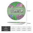 thumbnail image 2 of Daiia Summer Printed Pattern Ceramic Plate Dinner Plates Bone China Decorative Plates with Display Stand Art Ceramic Ornaments for Wall Hanging Decoration-10in, 2 of 6