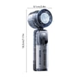thumbnail image 4 of ICQOVD Desktop Fan Transparent Folding Handheld Fan Portable Compact Powerful Airflow Hands-Free Portable, 4 of 6