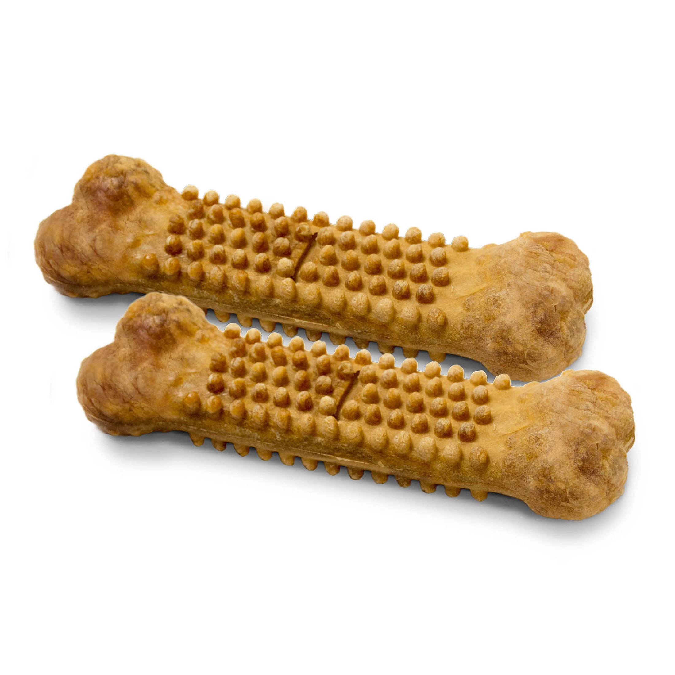 Nylabone Nubz Natural Dog Treats for Large Dogs, Chicken Flavor Dog Bones, Large - 30+ lbs., 2 lb. Pouch, 18 Count
