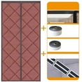 thumbnail image 1 of Winter Thermal Insulated Door Curtain with Pattern Fabric for Enhanced Warmth and Energy Efficiency in Cold Weather Curtain for Internal Doorways 2PCS, 1 of 4