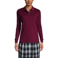 thumbnail image 2 of Lands' End School Uniform Women's Long Sleeve Interlock Polo Shirt, 2 of 2