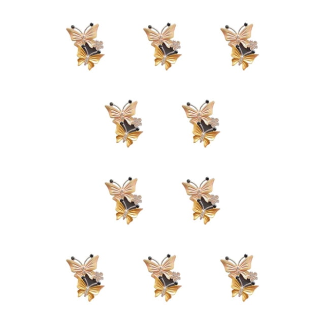 Riwesomey Clip de ventilación del ambientador de aire del coche Reemplazo reutilizable Rhinestone Clips de fragancia de vehículos automotrices Amarillo 10piezas