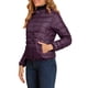 thumbnail image 4 of Chaqueta acolchada para mujer Inspire Chic con cuello alto, ligera, con capucha y cierre, talla XL, color púrpura, 4 of 6