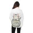 thumbnail image 4 of FORMRS Womens Scarf Winter Soft Long Big Warm Shawls Wrap Tassel Scarves, Green Cute Cat, 4 of 9