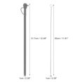 thumbnail image 2 of Unique Bargains 1 Set Washable Replacement Straw and Cover Gray Silicone, 2 of 5