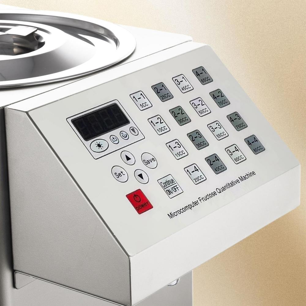 Mulaxen Automatic Fructose Dispenser for Commercial 8L Electric Fructose Sugar Syrup Quantitative Machine Syrup Machine Fructose Machine for Milk Tea Soft Drink Cafe and Bakery kind