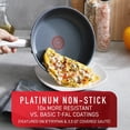 thumbnail image 3 of T-fal Platinum Juego de utensilios de cocina de acero inoxidable con antiadherente, 12 piezas, apto para horno de inducción, ollas y sartenes de 500 F, apto para lavavajillas, plateado, 3 of 5