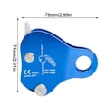 thumbnail image 4 of Naiovety Cuerda Grab Protección contra caídas Mosquetón seguro Durable Simple Rock Climb Suministros de emergencia Herramienta de deporte al Escalada Azul Naiovety OD019965-02, 4 of 6