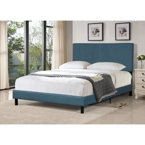 Shunk Panel Upholstered Platform Bed-Full
