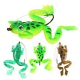 thumbnail image 2 of 4PC Fishing Frog Rubber Bait Black Fish 5.2g. /6 cm Soft For Frogs With Hooks, 2 of 7