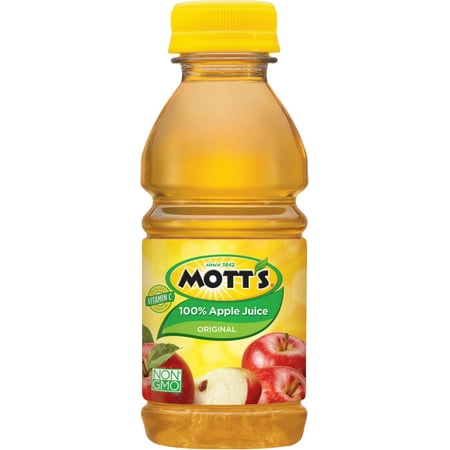 (24 Bottles) Mott's 100% Apple Juice, 8 Fl Oz (Best Apple Juice For Kids)