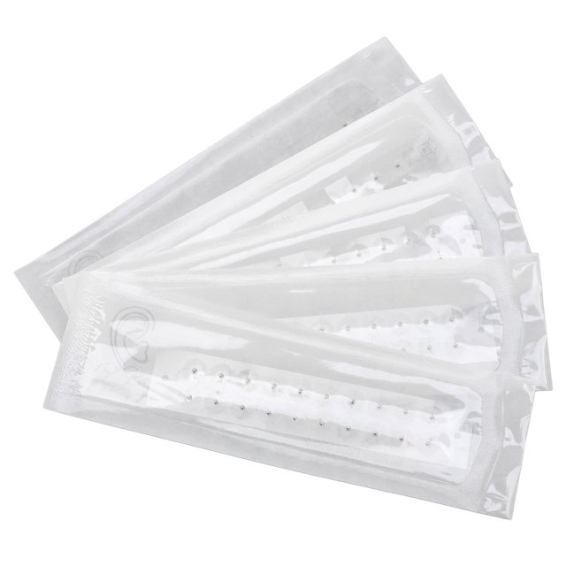 Ear Acupoint Patch, Clear Activate Circulation Safe Ear Acupuncture Stickers for Women Silver Bead