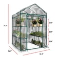 thumbnail image 2 of Home-Complete Walk in Greenhouse with 8 Sturdy Shelves and PVC Cover, 2 of 8