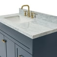 thumbnail image 6 of Ariel Hamlet 43 In. Left Offset Rectangle Sink Vanity With 1.5 In. Carrara White Countertop In Midnight Blue, 6 of 10