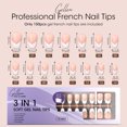 thumbnail image 6 of Gellen French Tips Press on Nails - 150 Pcs Brown Medium Coffin, Salon Acrylic Press on Nails Soft Gel Nail Tips, 15 Sizes Fake Nails Full Cover Tips for Nail Art, 6 of 8