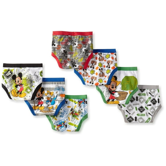 Disney Toddler Boy Underwear, 7Pack