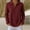Red, variant on NominalSnug Sweatshirts for Women Long Sleeve Shirts V Neck Collared Loose Fit Pullover Tops