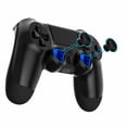 thumbnail image 2 of eXtremeRate ThumbsGear Interchangeable Ergonomic Thumbstick for PS5 Controller, for PS4 All Model Controller - 3 Height Domed and Concave Grips Adjustable Joystick - Chrome Blue & Black, 2 of 8