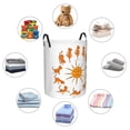 thumbnail image 6 of Bingfone Cat Doing Yoga Waterproof Foldable Laundry Hamper Bucket With Handles For Storage Bin,Clothes Hamper (Medium), 6 of 8