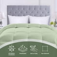thumbnail image 4 of Utopia Bedding Comforters King Size, All Season Duvet Insert, Down Alternative Box Stitched Bed Comforter with Corner Tabs, Machine Washable (Sage Green), 4 of 7