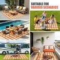 thumbnail image 3 of Thanksgiving Turkey Outdoor Rug 4x6 Ft, Non Slip Washable Area Rug, Fall Orange Farmhouse Plaid Patio Rugs Carpet Runner, Large Floor Mat for Indoor/Outdoor Deck Porch Camping, 3 of 8