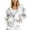 White, variant on WRKEKC Women's Tech Fleece Hoodie Zip Up Modular Print Long Sleeve with Pockets All-Day Wear Streetwear Essentials Collection Black XL