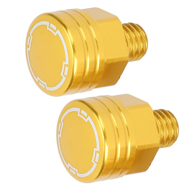 Motorcycle Rearview Mirror Thread Bolt Motorcycle Rearview Mirror Adapter Screw 2Pcs SEPP Motorcycle Rearview Mirror Screw Decorative Bolt Aluminium Alloy Modification PartsGolden ANGGREK Otros