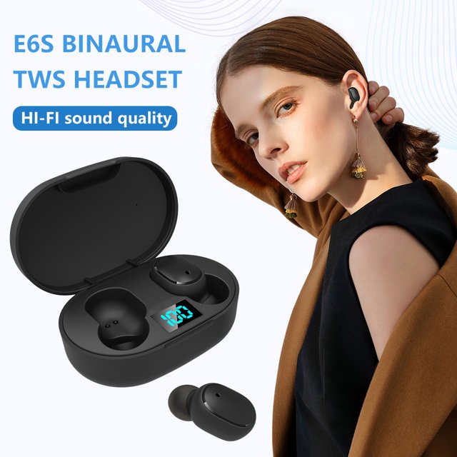 Muyoka Auriculares Pluokvzr TWS Auriculares inalámbricos Bluetooth5.0 Auriculares deportivos Sonido estéreo en la oreja Muyoka Hogar