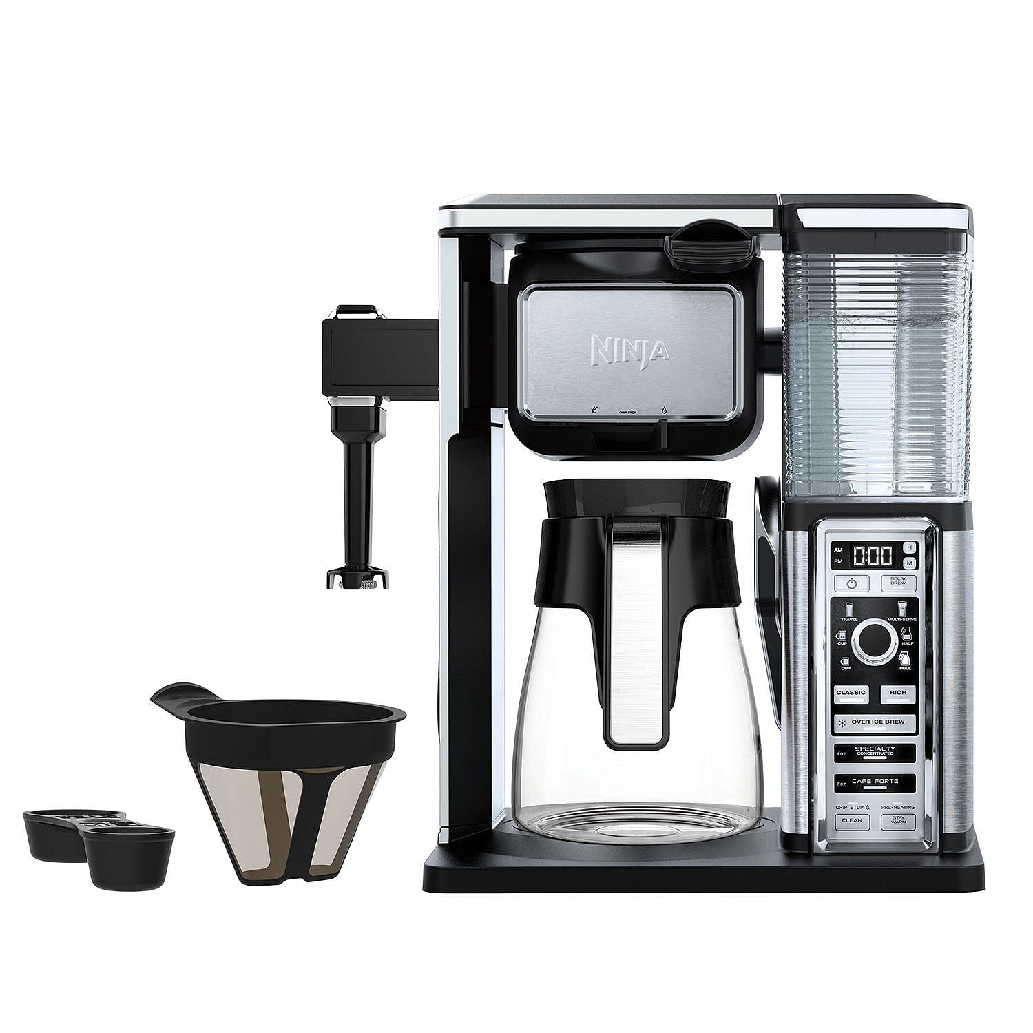 Ninja® DualBrew Pro Grounds & Pods Programmable Coffee System w/ Glass  Carafe, Black, 12 Cups