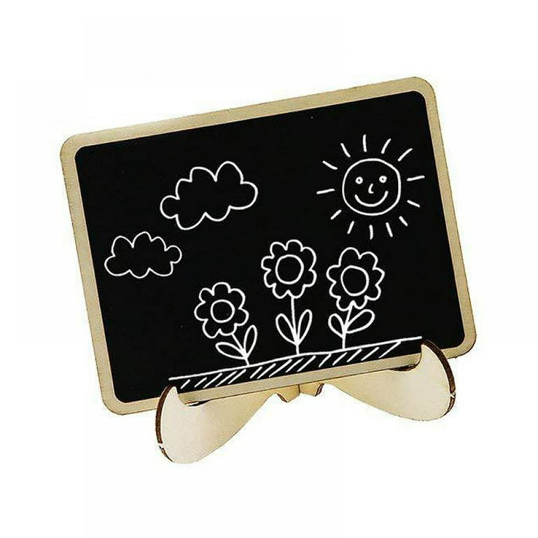 10 X Mini Easels, Small Wooden Chalkboard Display Holders, Easel Photo Memo  Holders, Place Card Holders, Name Tags And More