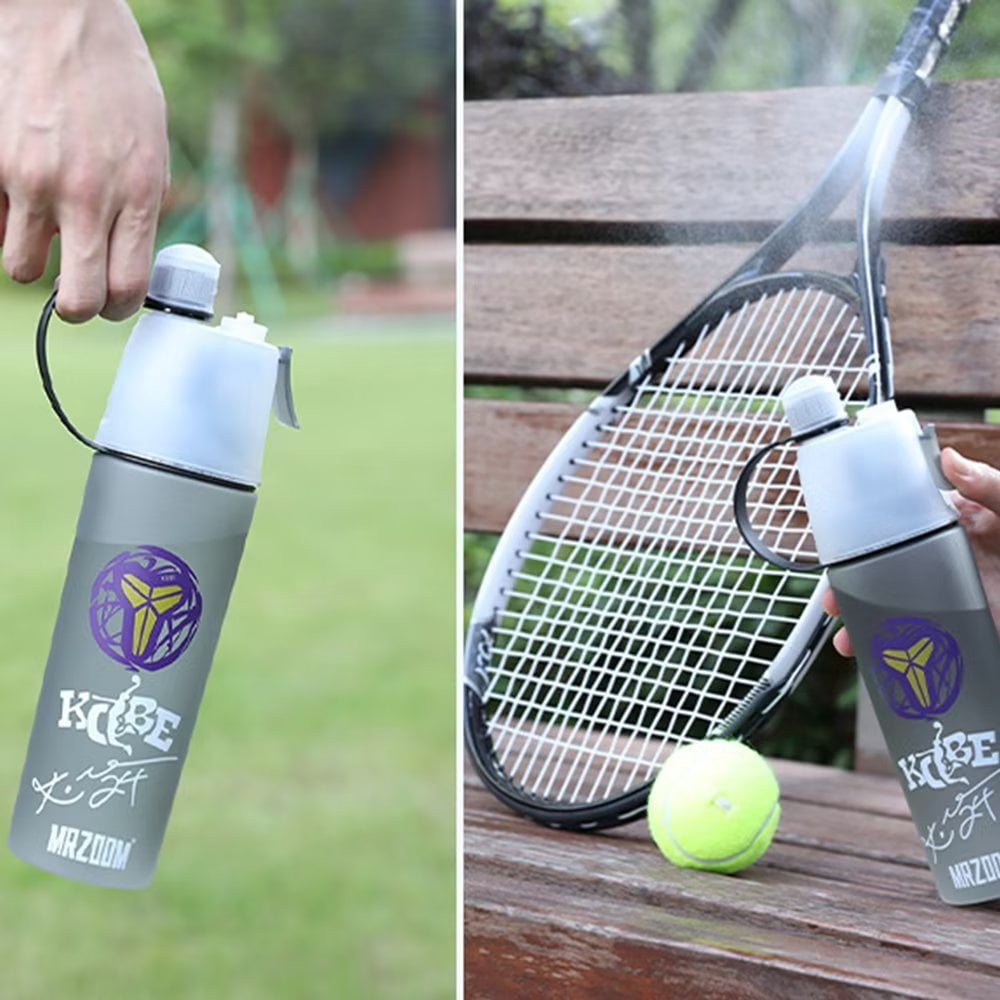 600ml NBA Style Sport Water Bottle with Filter, Exercise Sport Drinking Water Bottle Cup with Spray and Handle [Michael Jordan]