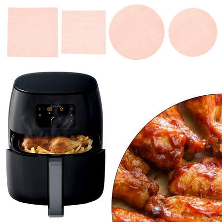 

4Pcs Silicone Air Fryer Liner Air Fryer Reusable Paper Non-Stick Squire Round Baking Paper