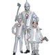 thumbnail image 3 of Tin Boy Costume Halloween Boy Book Character Costume Children Adult Men Tin Man Costume, Silver, 3 of 4
