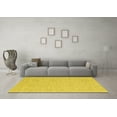 thumbnail image 3 of Ahgly Company Machine Washable Indoor Rectangle Abstract Yellow Contemporary Area Rugs, 2' x 3', 3 of 4